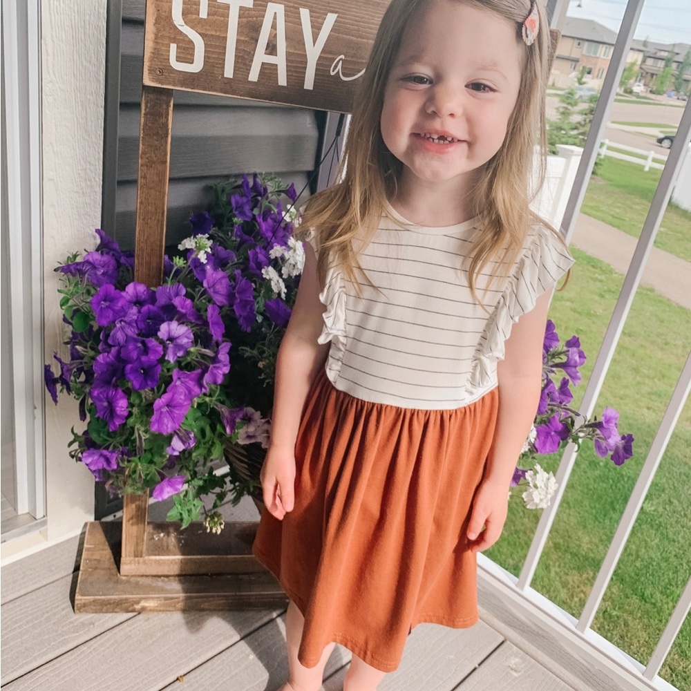 3-4 Ruffle Dress. Toddler Girl Dress. Baby Dress